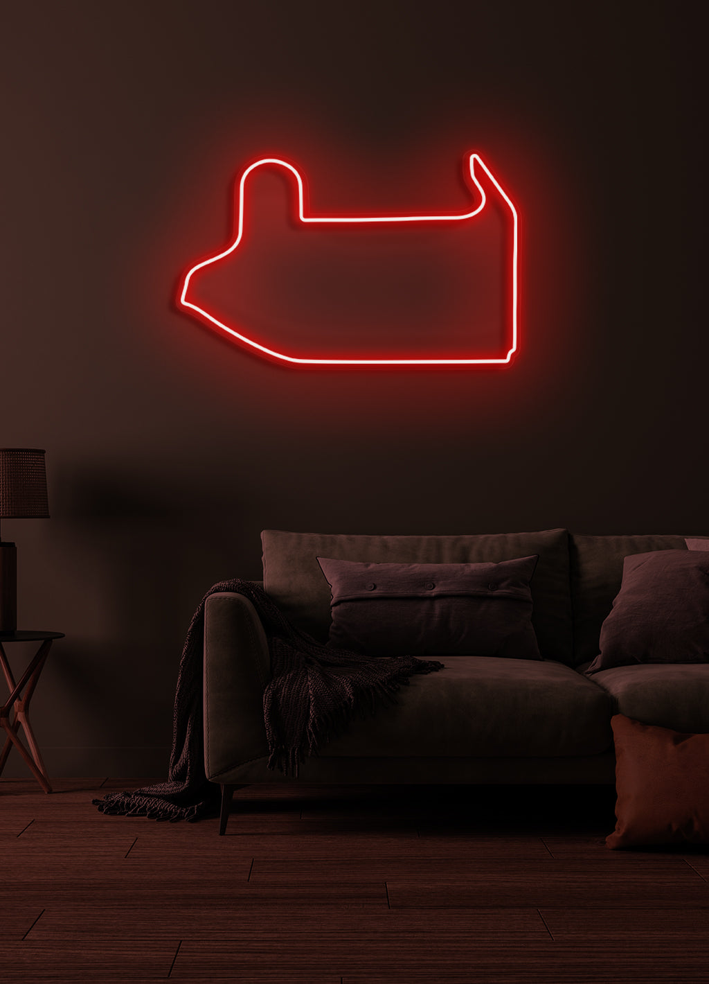 F1 Las Vegas Street Circuit - LED-Neon-Schirm