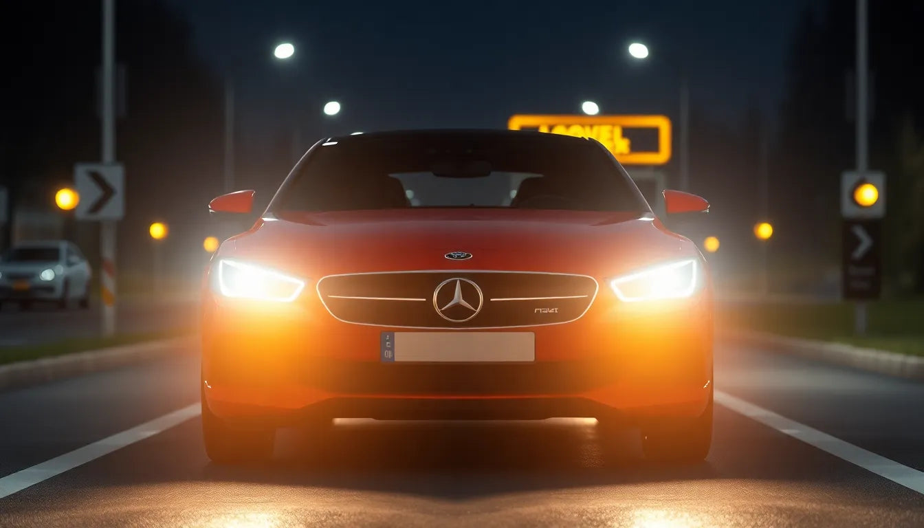 er LED lys lovligt på bil i 2024? sådan sikrer du dig! - Illustration
