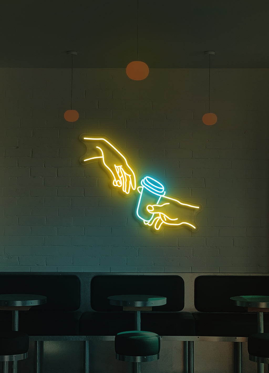Kaffee trinken - LED Neon Schriftzug