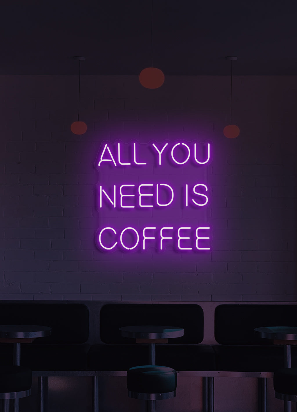 Alles was Sie brauchen ist Kaffee - LED Neon Skit