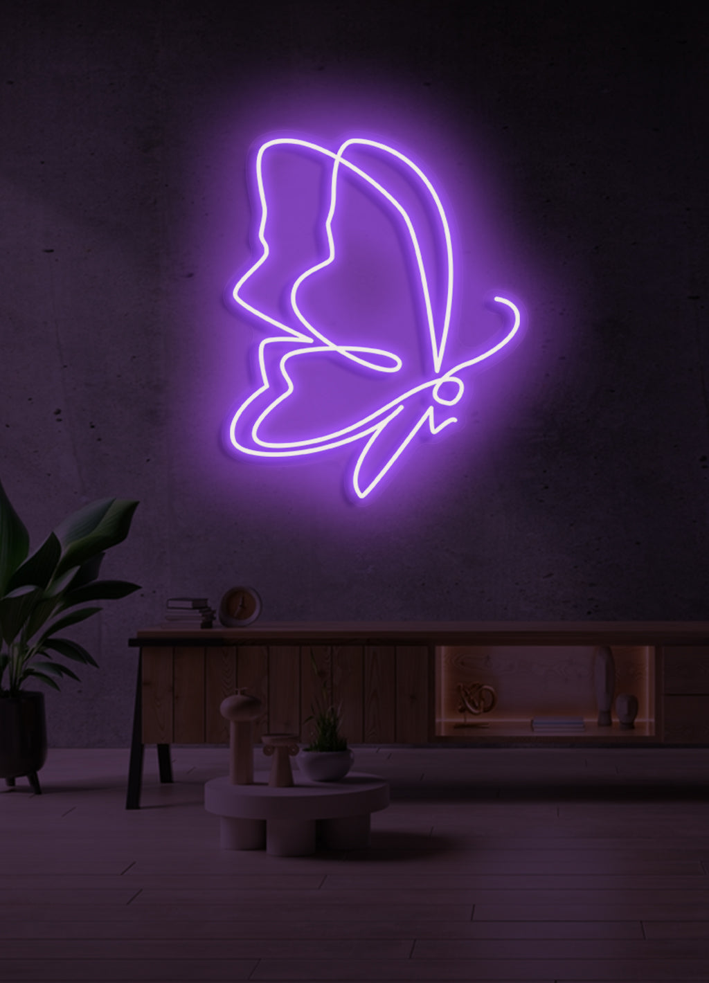 Schmetterling - LED Neonrock