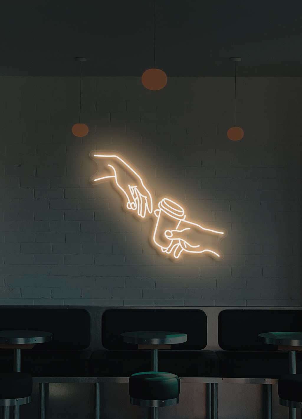 Kaffee trinken - LED Neon Schriftzug