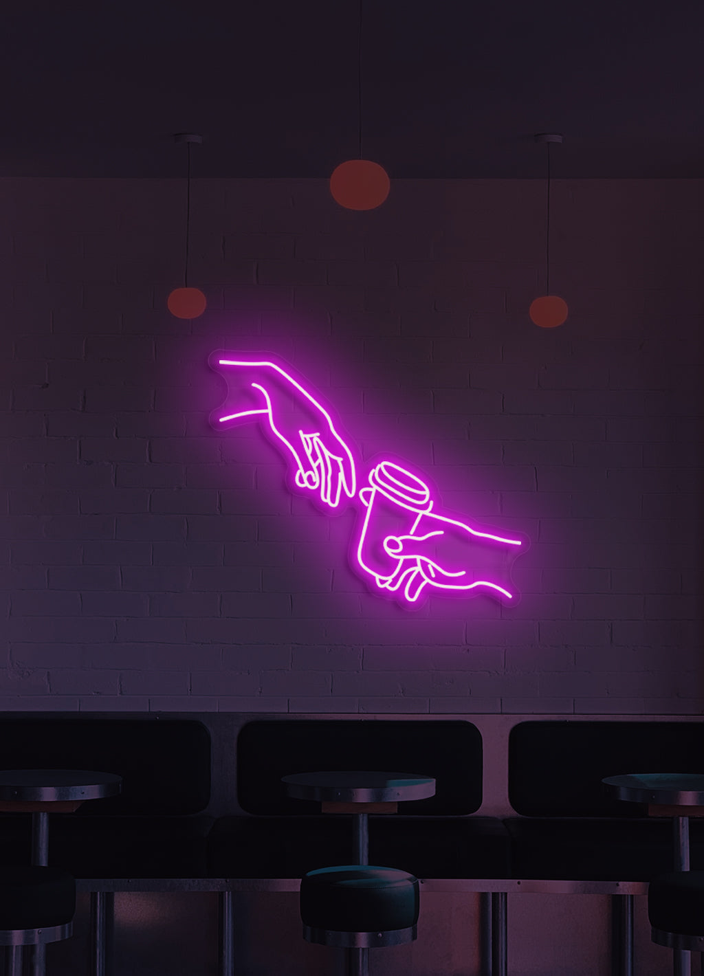 Kaffee trinken - LED Neon Schriftzug