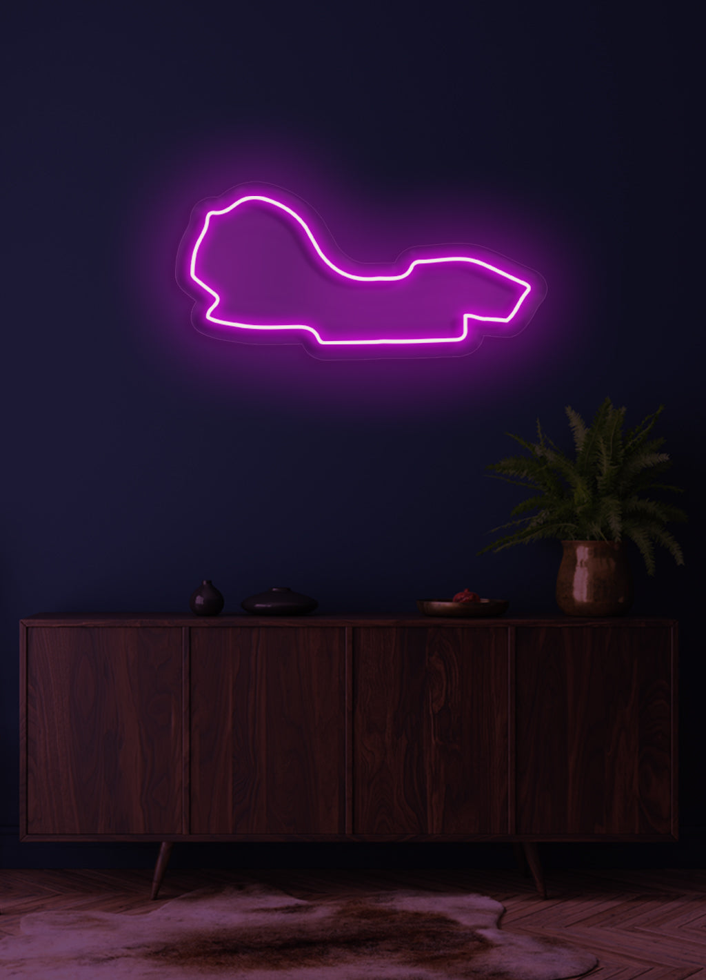 F1 Albert Park Street Circuit - LED-Neon-Schirm
