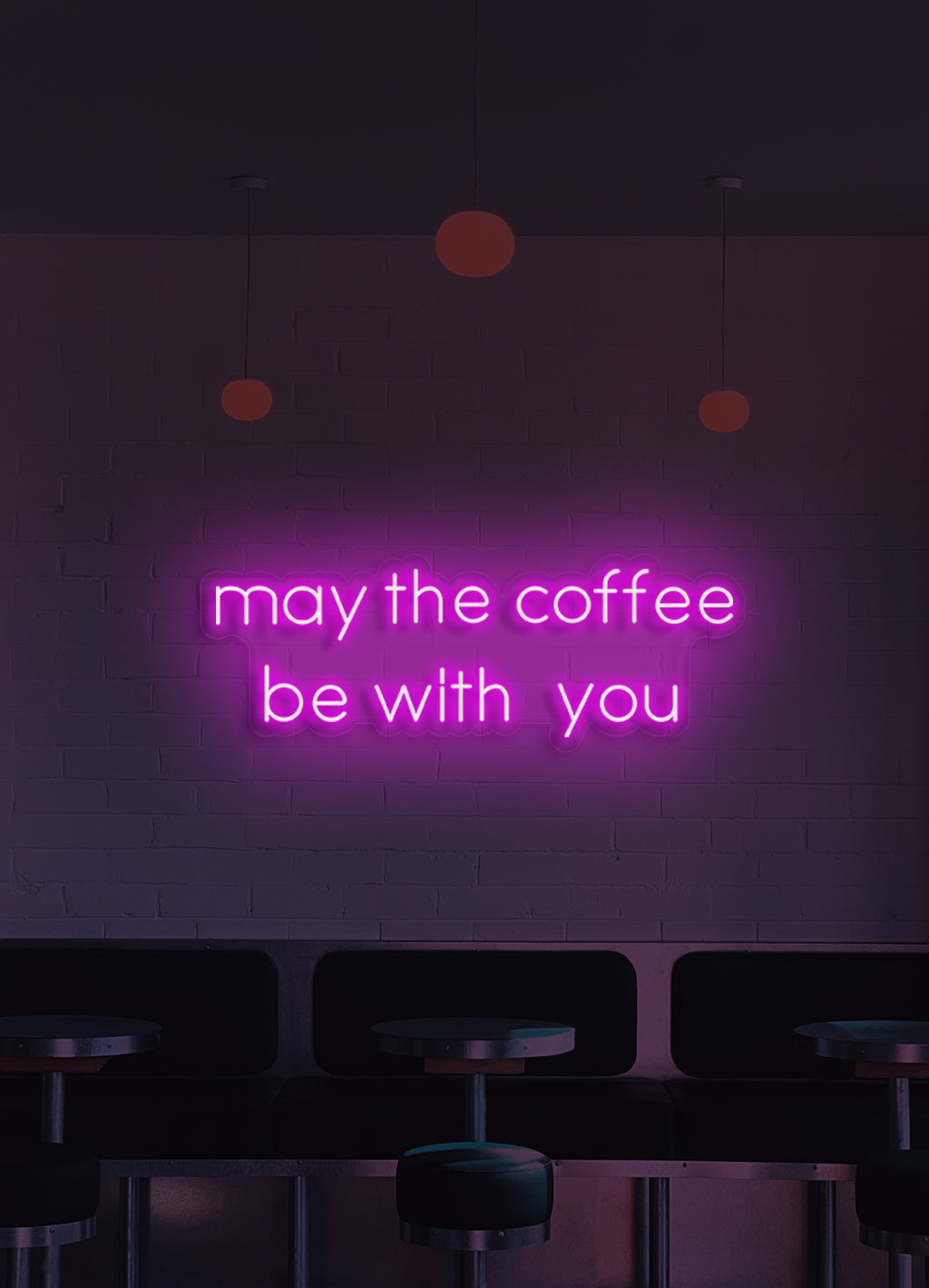 Möge der Kaffee mit dir sein - LED Neonschild