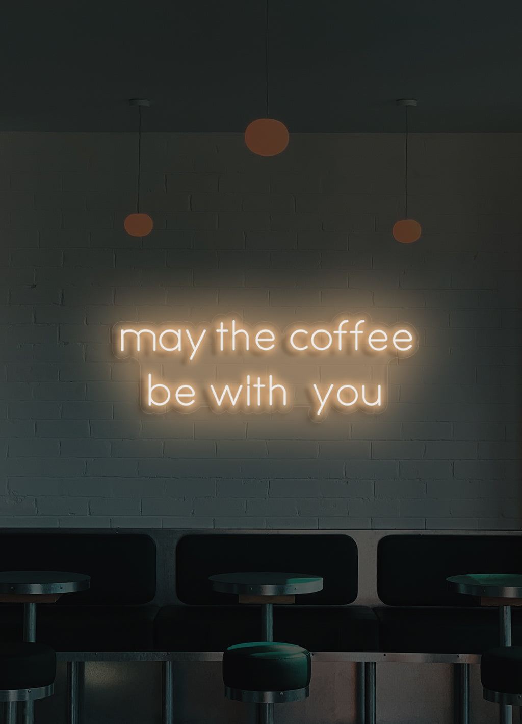 Möge der Kaffee mit dir sein - LED Neonschild