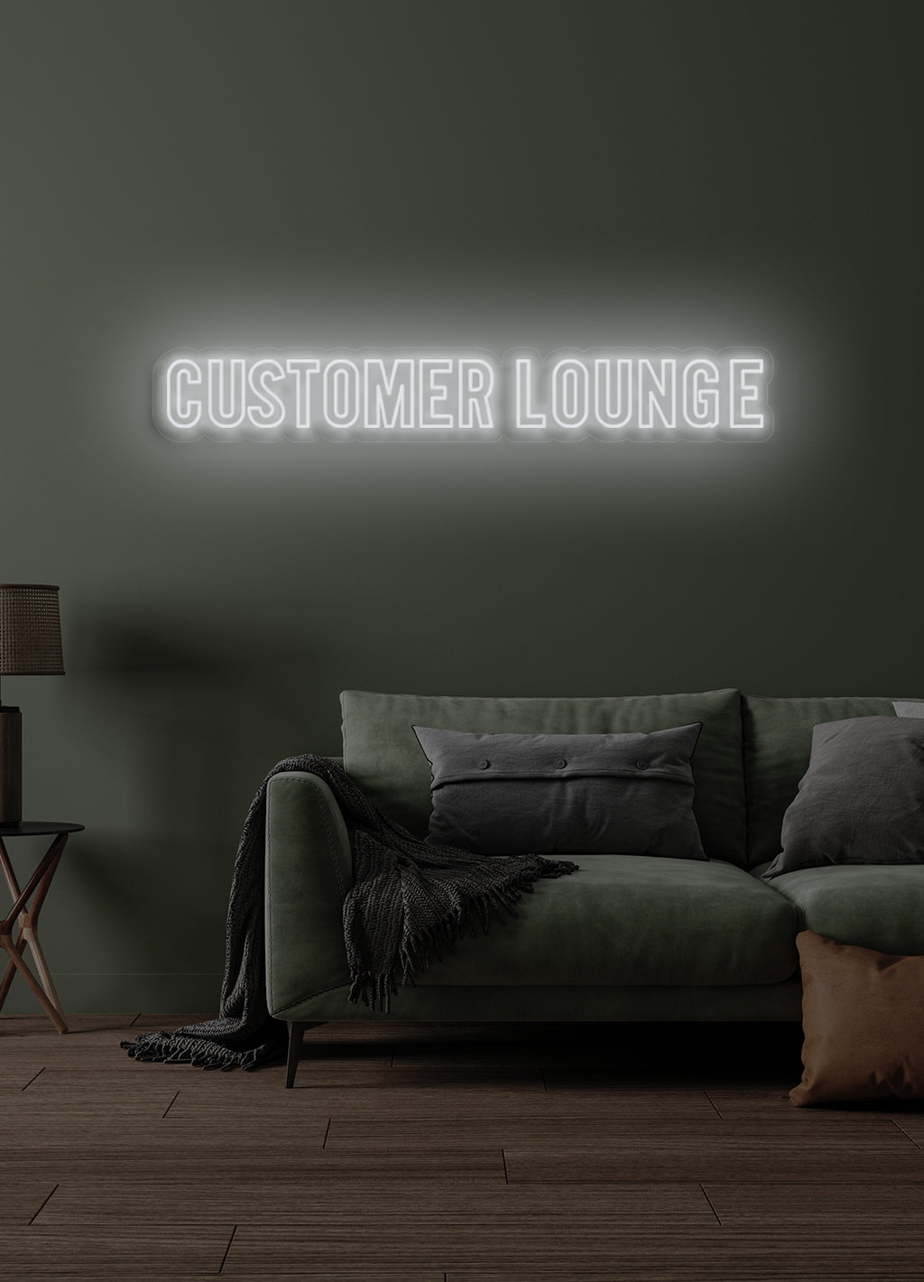 Customer lounge - LED Neon skilt