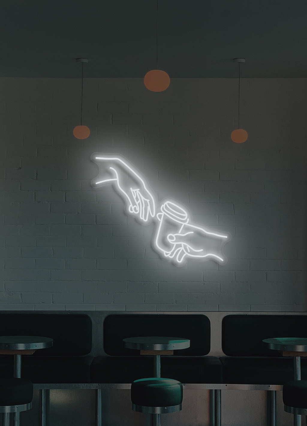 Kaffee trinken - LED Neon Schriftzug