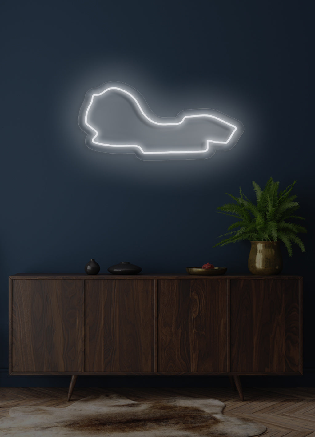 F1 Albert Park Street Circuit - LED-Neon-Schirm