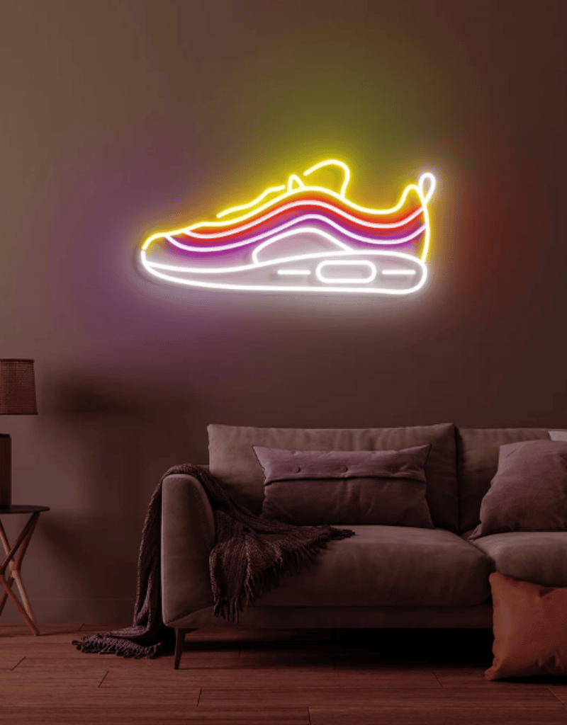 Nike sneaker neonskilt