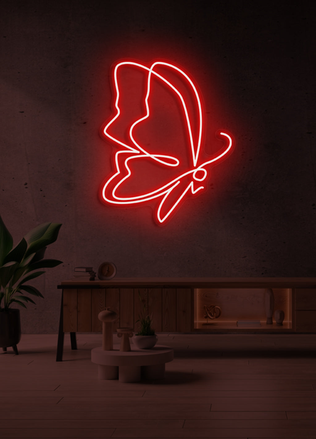 Schmetterling - LED Neonrock