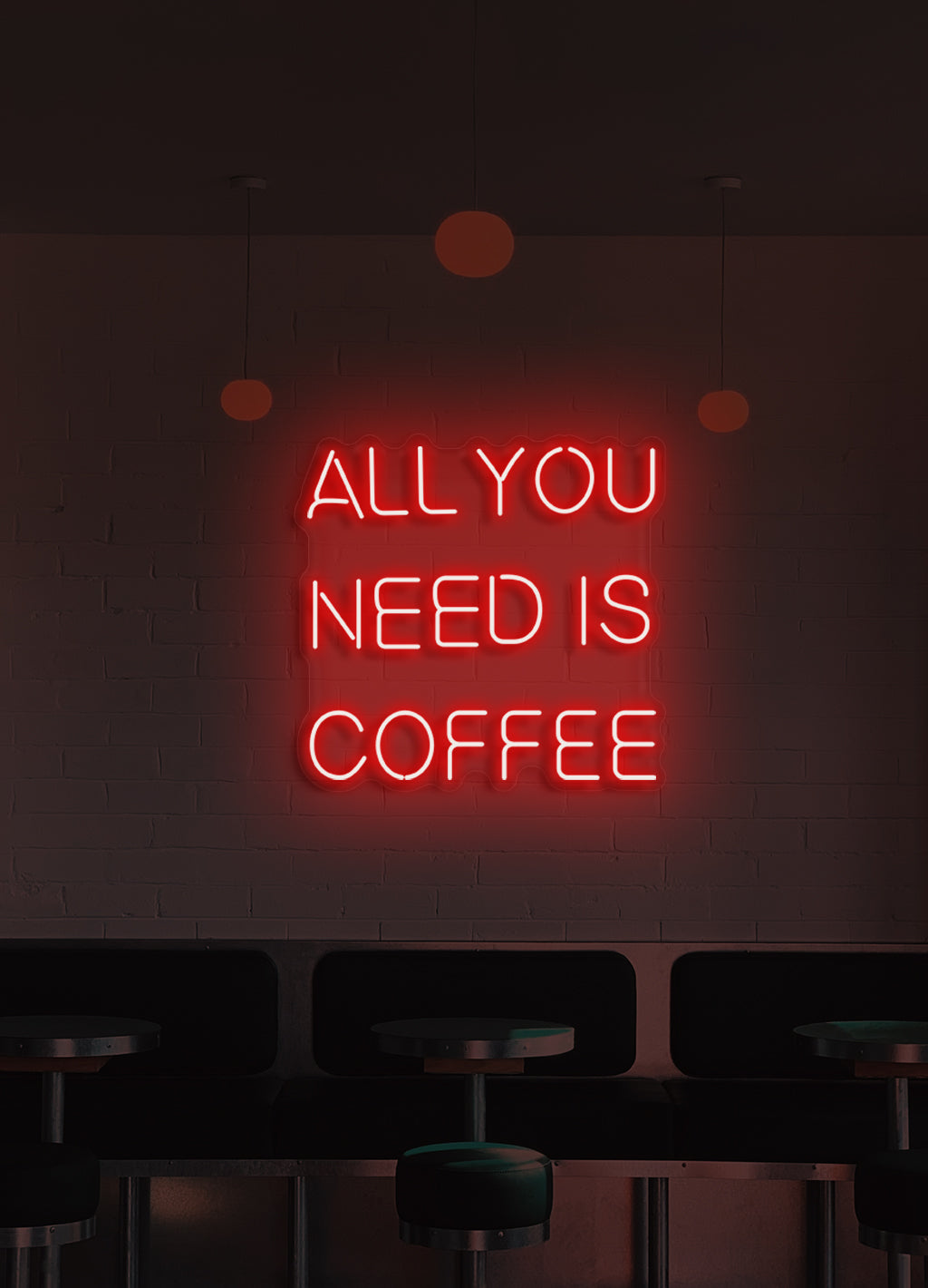 Alles was Sie brauchen ist Kaffee - LED Neon Skit