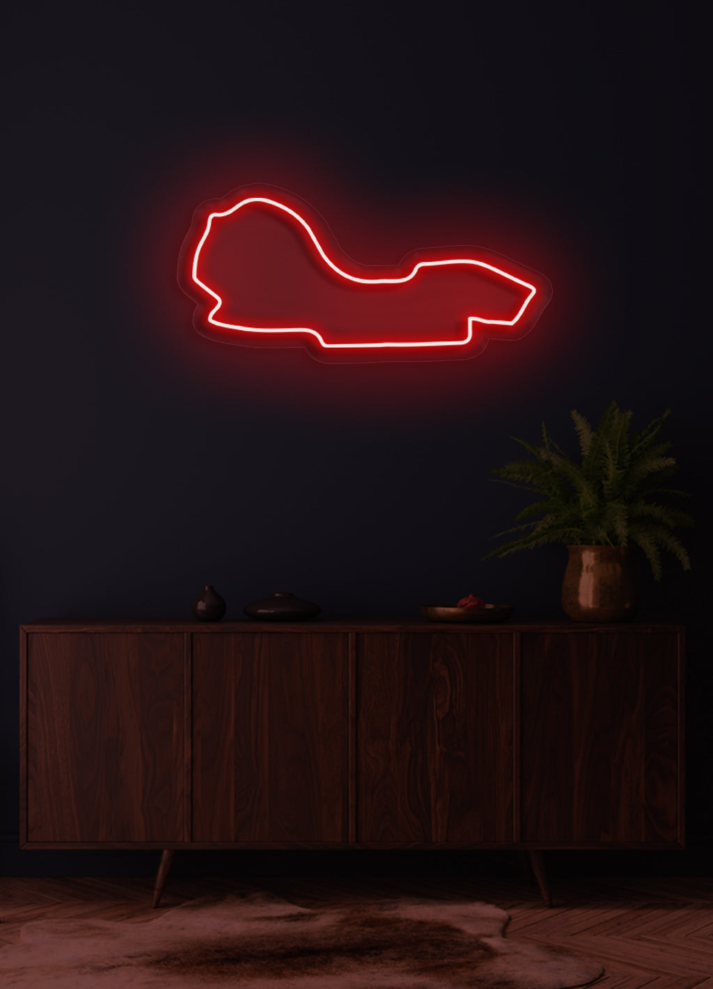 F1 Albert Park Street Circuit - LED-Neon-Schirm