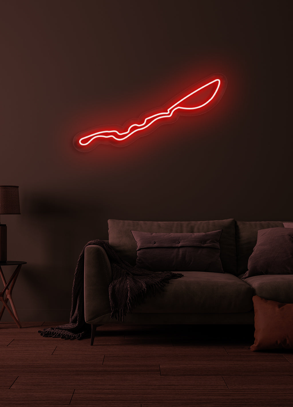 F1 Jeddah Corniche Circuit Rennstrecke - LED Neon-Schirm