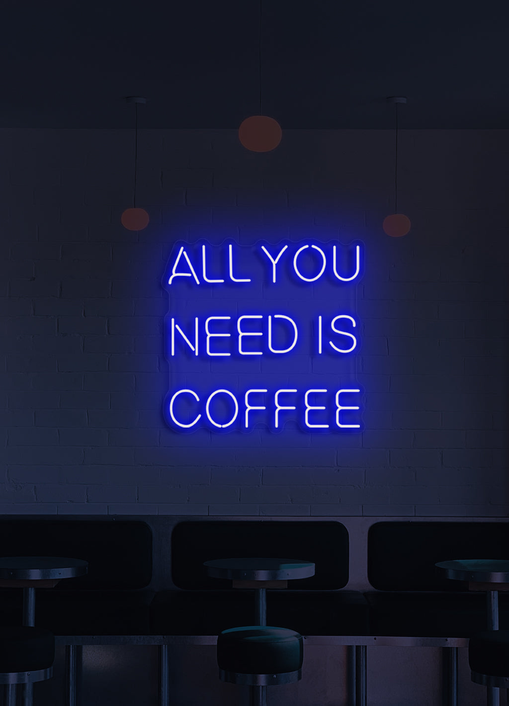 Alles was Sie brauchen ist Kaffee - LED Neon Skit