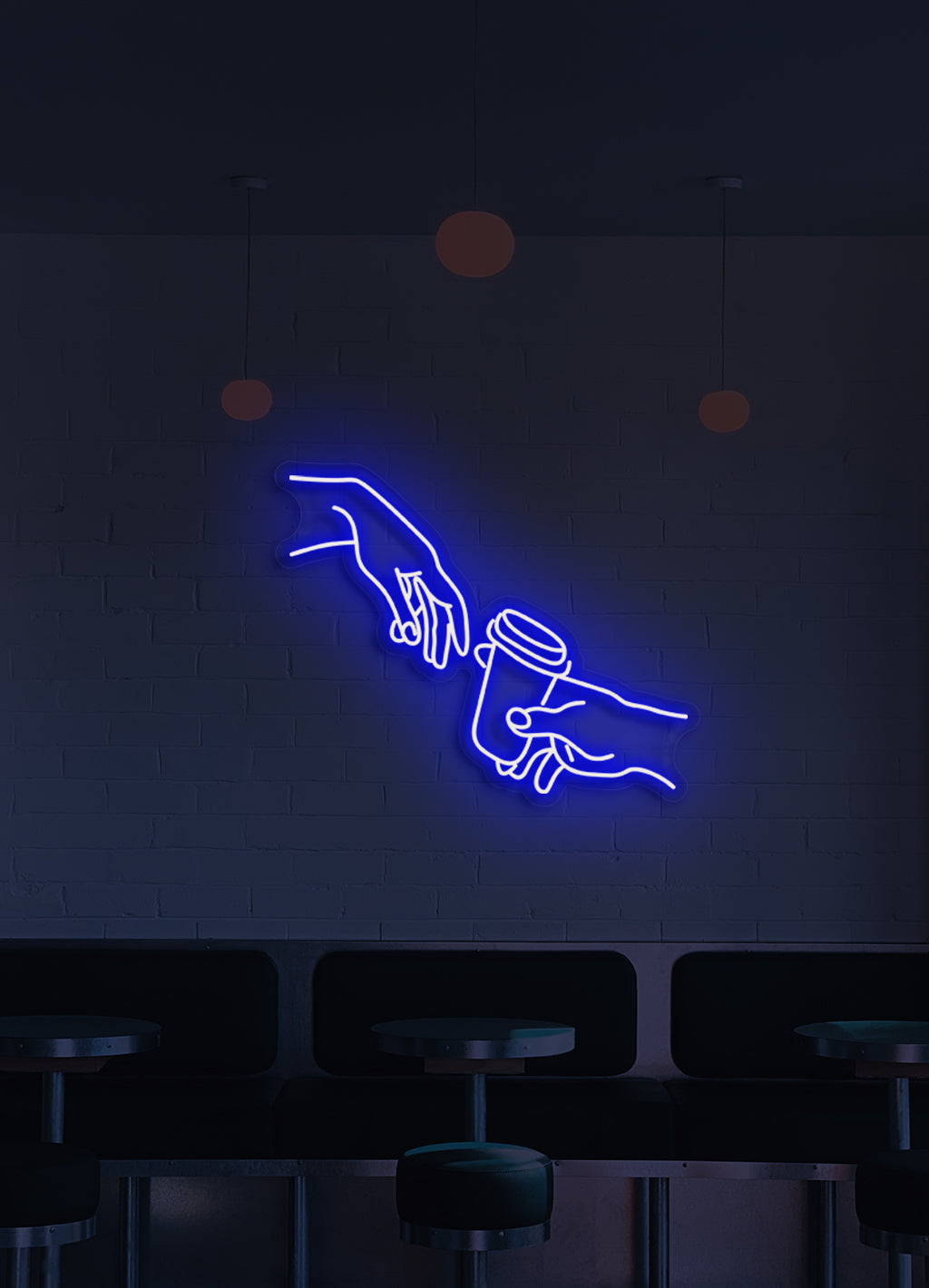 Kaffee trinken - LED Neon Schriftzug