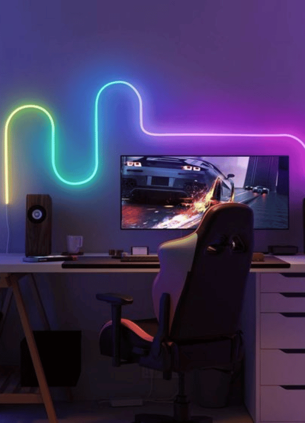 RGB WiFi Neon strip - 5 meter m. farveskift