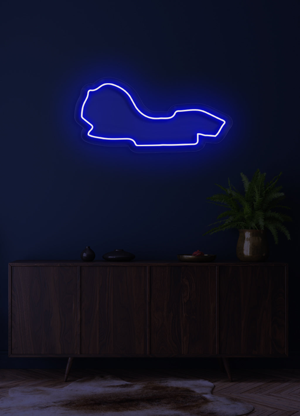 F1 Albert Park Street Circuit - LED-Neon-Schirm