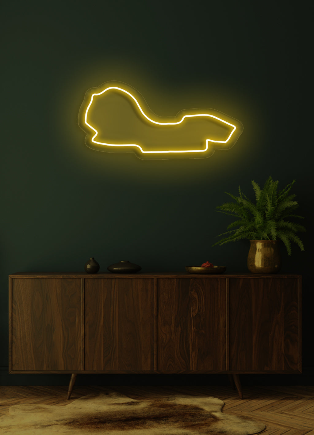 F1 Albert Park Street Circuit - LED-Neon-Schirm