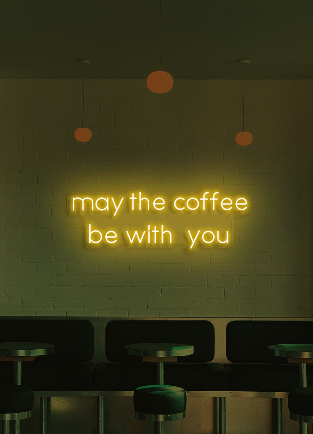 Möge der Kaffee mit dir sein - LED Neonschild
