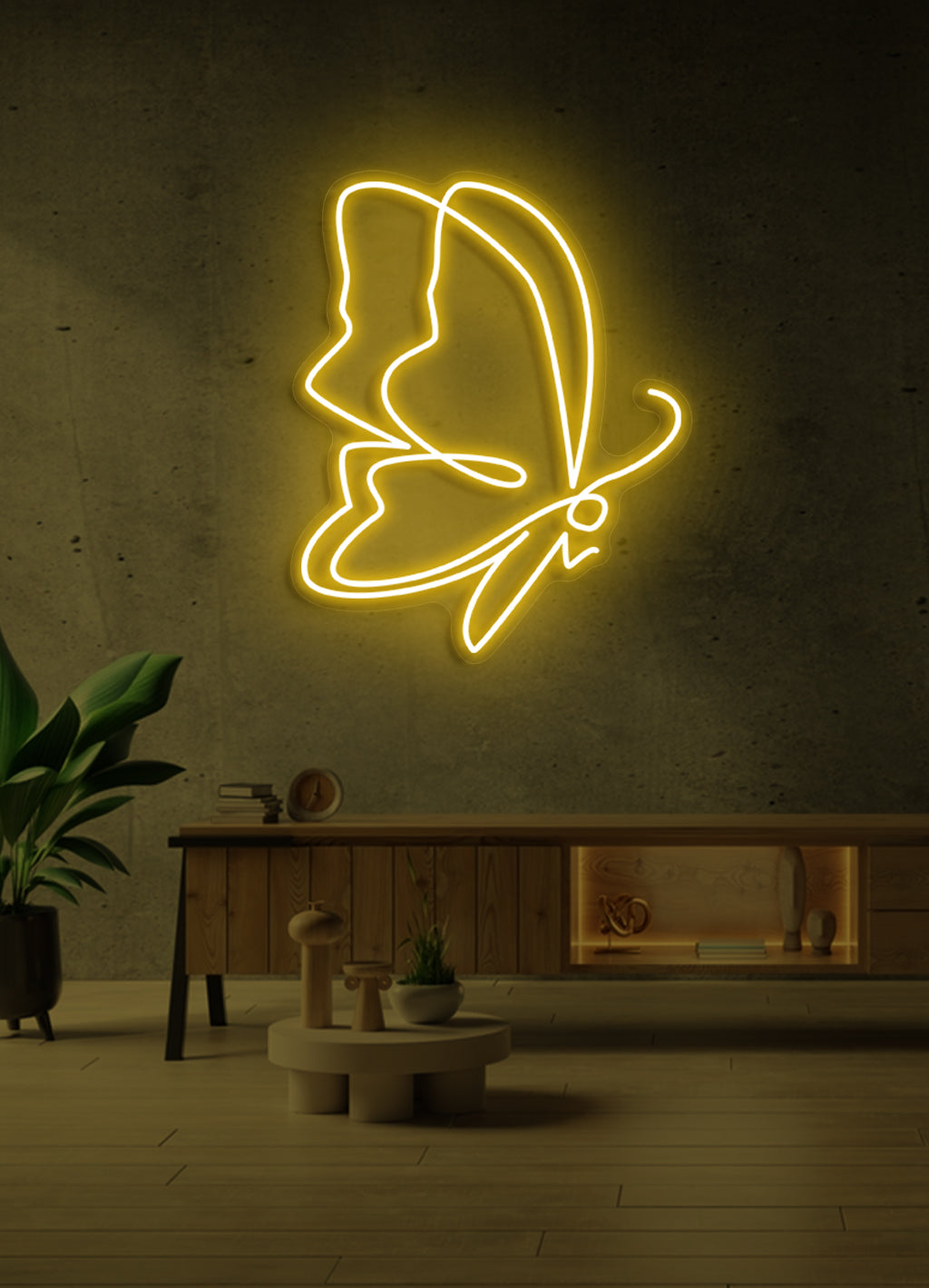 Schmetterling - LED Neonrock