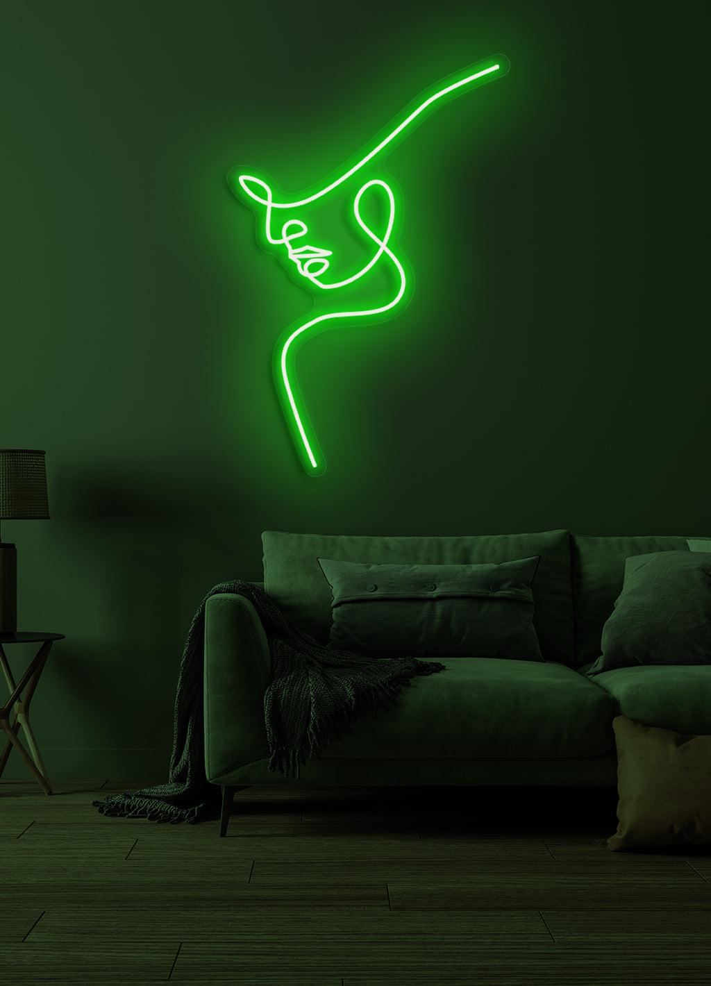 Eine Linie - LED Neon-Schirm