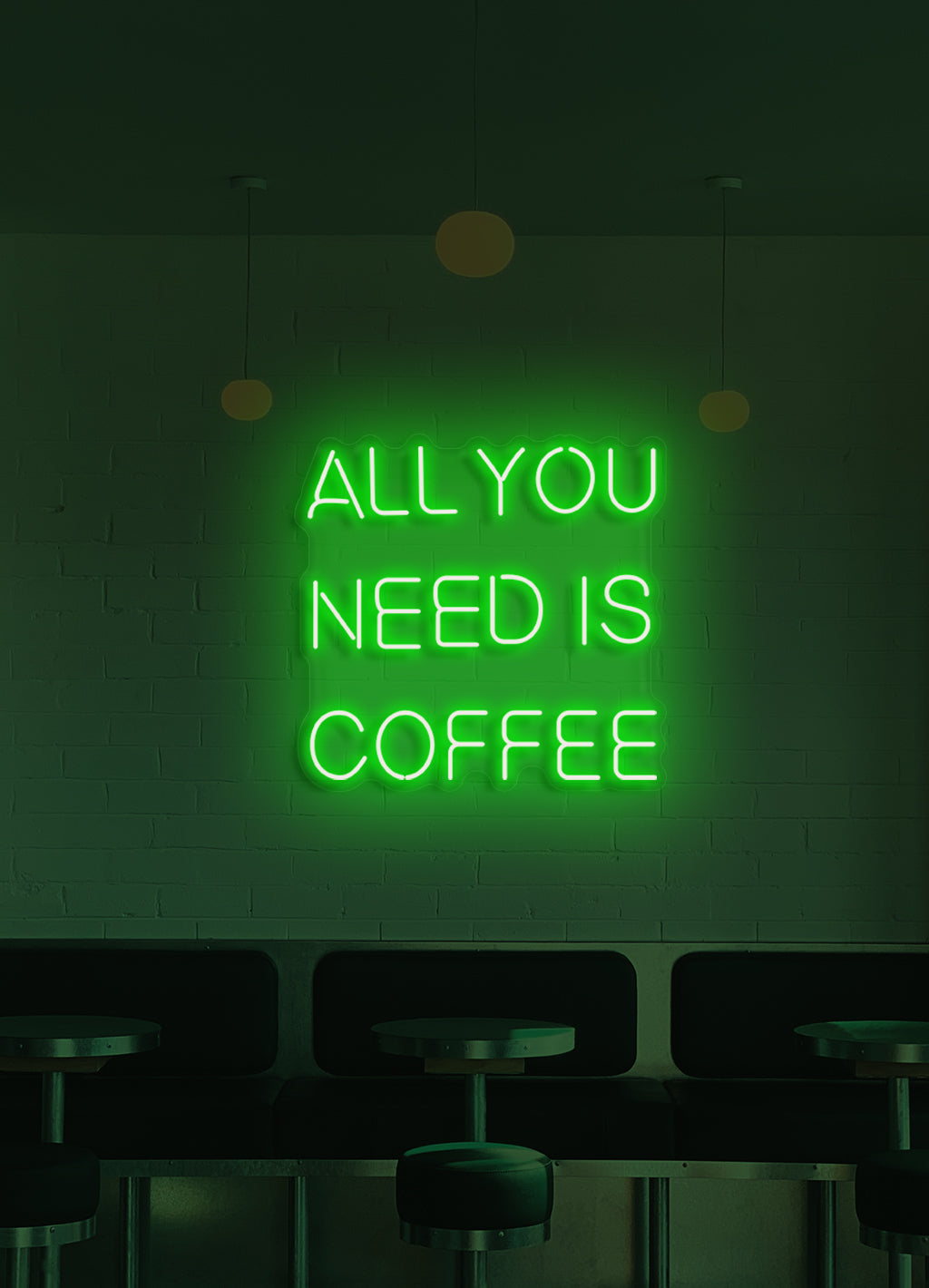 Alles was Sie brauchen ist Kaffee - LED Neon Skit