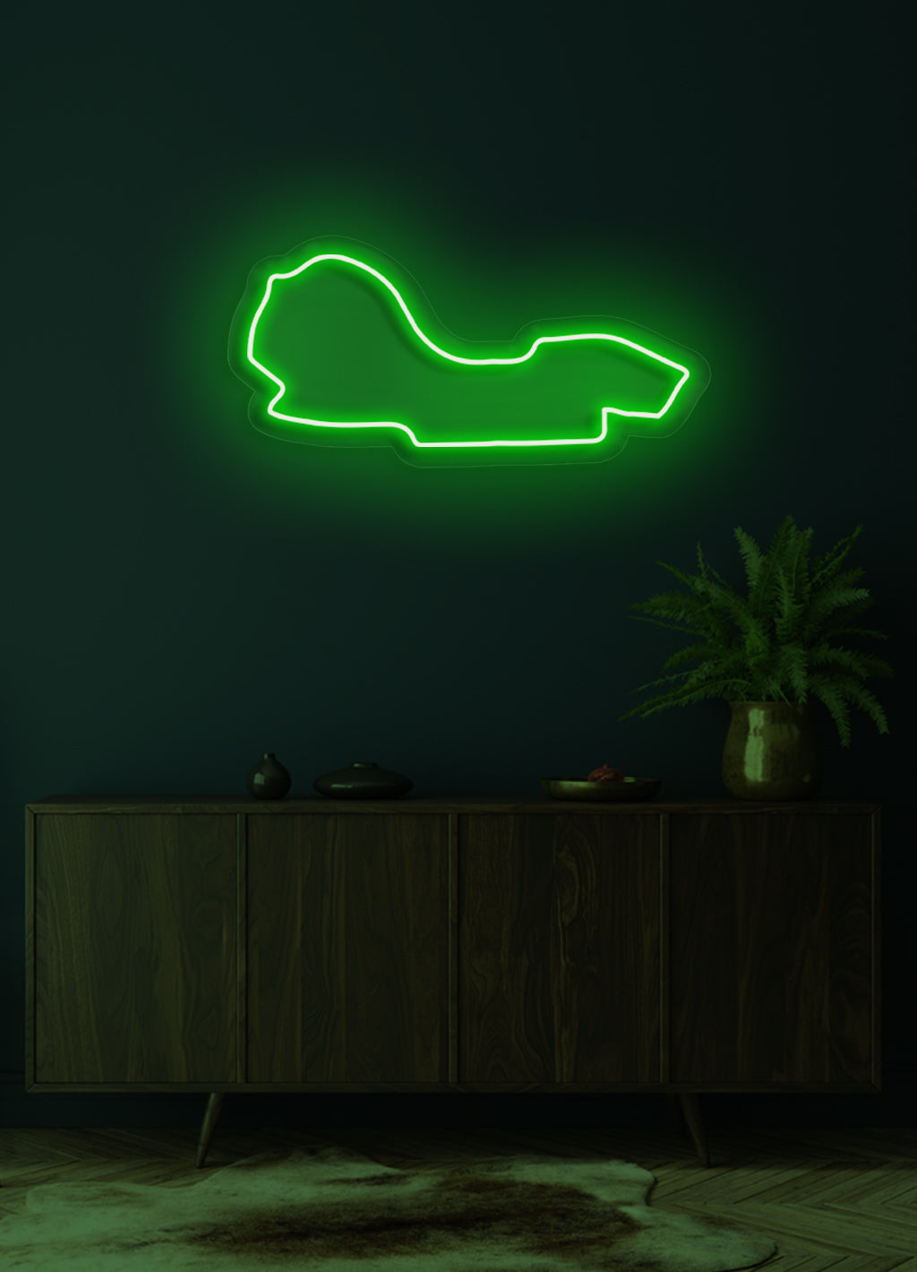 F1 Albert Park Street Circuit - LED-Neon-Schirm
