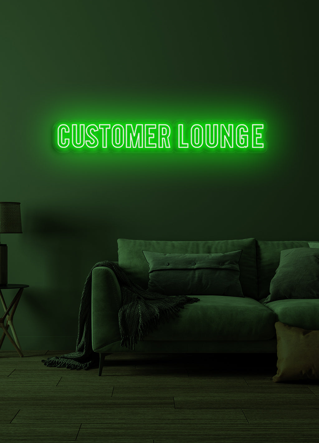 Customer lounge - LED Neon skilt