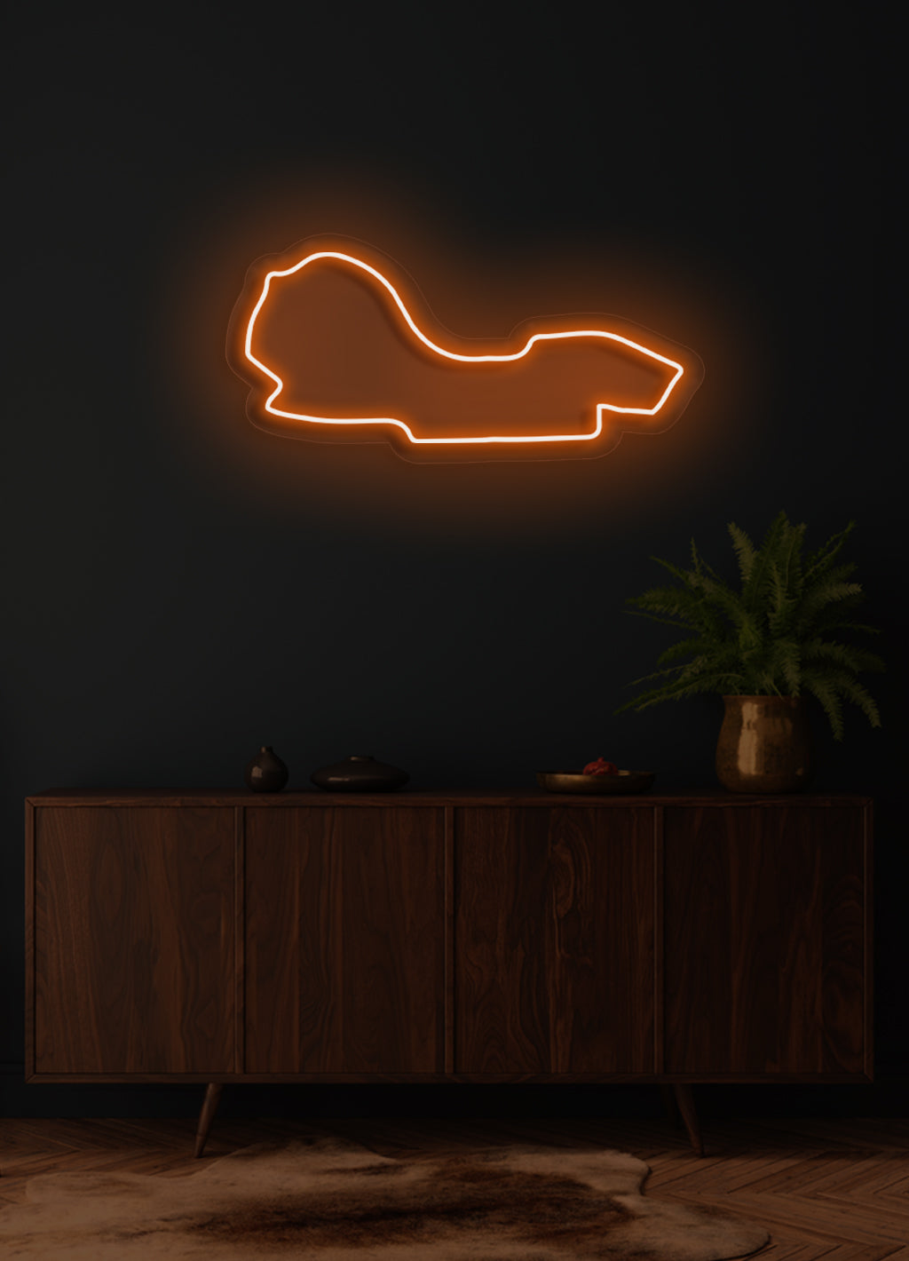 F1 Albert Park Street Circuit - LED-Neon-Schirm