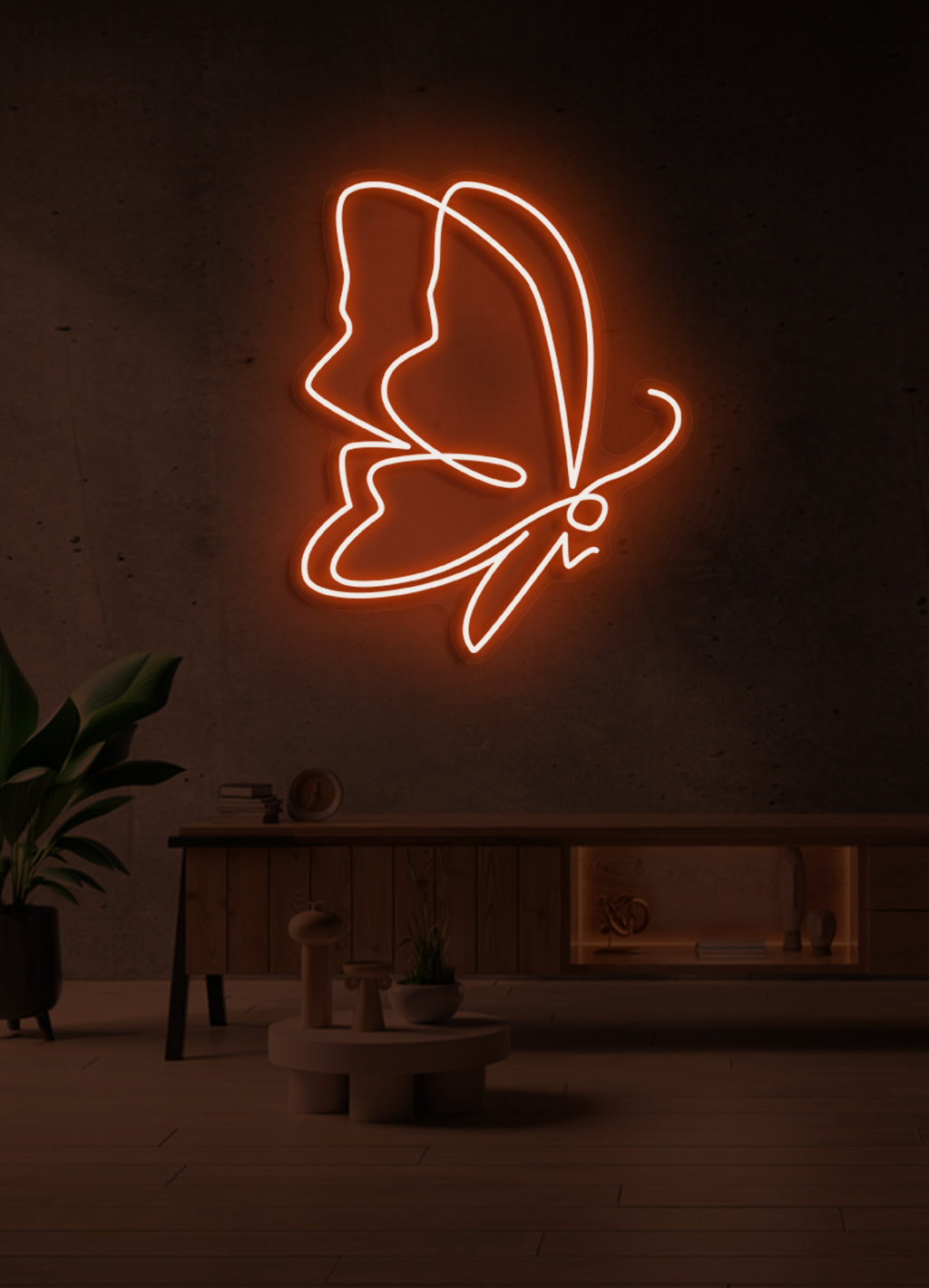Schmetterling - LED Neonrock