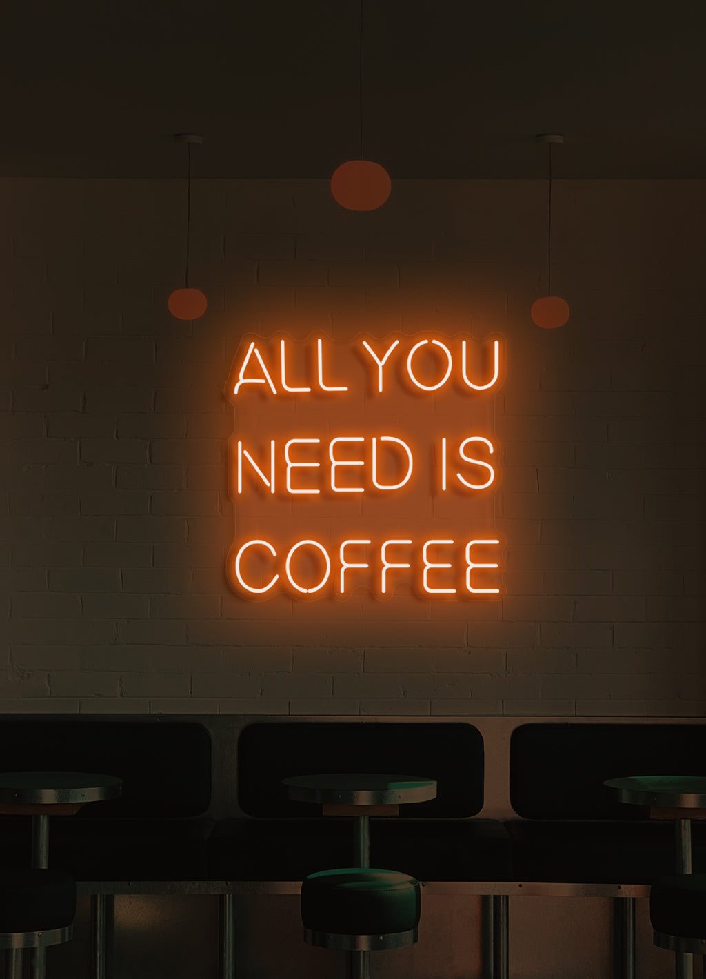 Alles was Sie brauchen ist Kaffee - LED Neon Skit