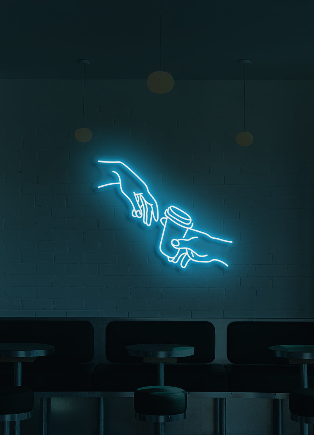 Kaffee trinken - LED Neon Schriftzug
