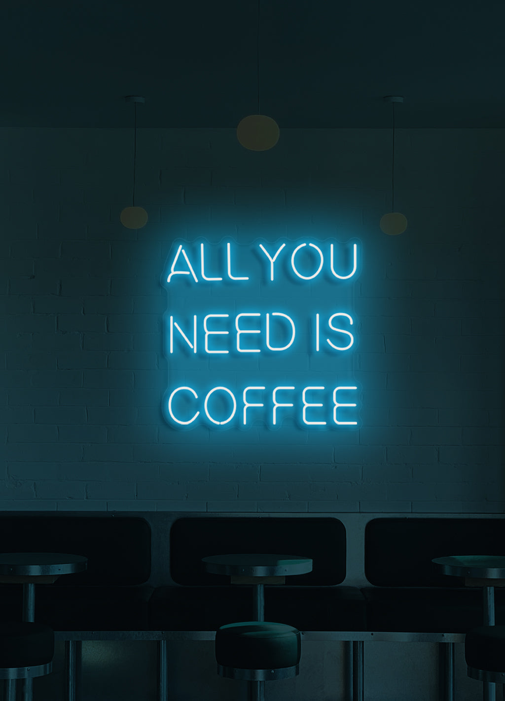 Alles was Sie brauchen ist Kaffee - LED Neon Skit