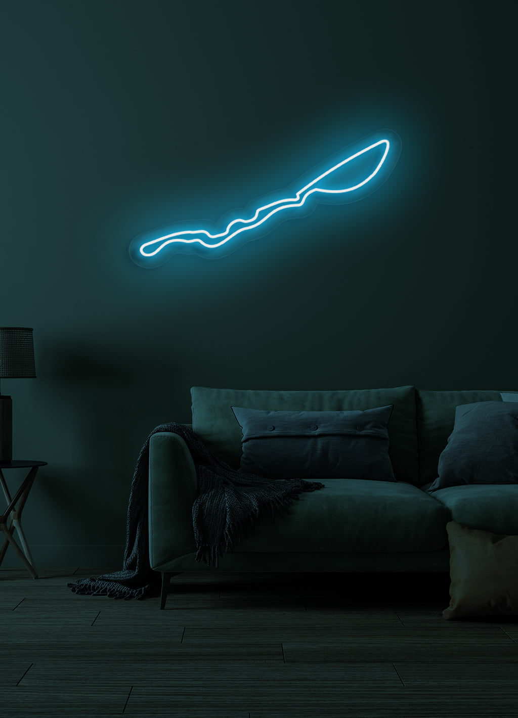 F1 Jeddah Corniche Circuit Rennstrecke - LED Neon-Schirm