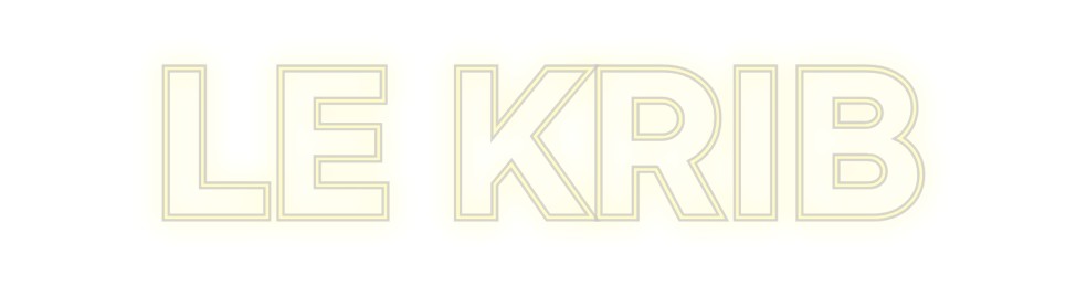 Benutzerdefiniertes Neon: LE KRIB