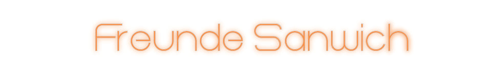 Benutzerdefiniertes Neon: Freunde Sandwich