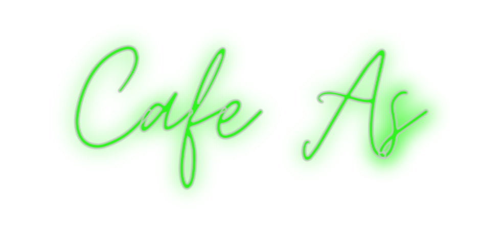 Benutzerdefiniertes Neon: Cafe As