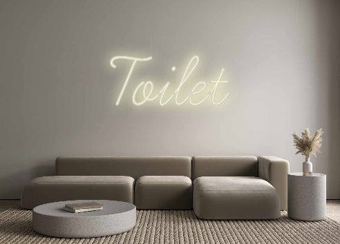 Benutzerdefiniertes Neon: Toilette