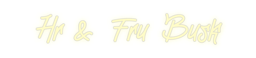 Benutzerdefiniertes Neon: Hr &amp; Fru Busk