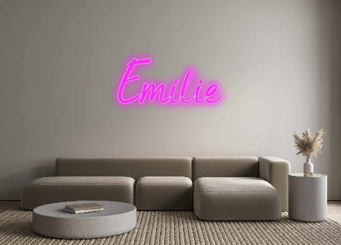 Benutzerdefiniertes Neon: Emilie