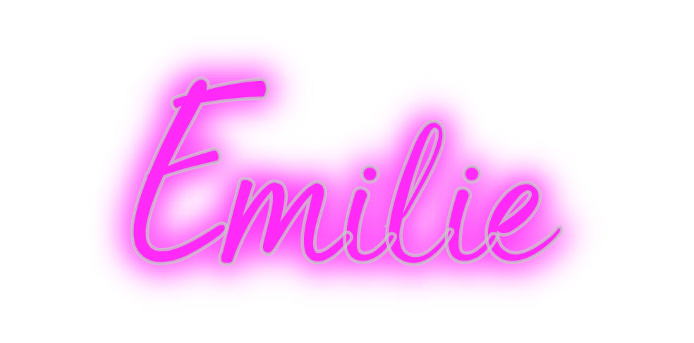 Benutzerdefiniertes Neon: Emilie