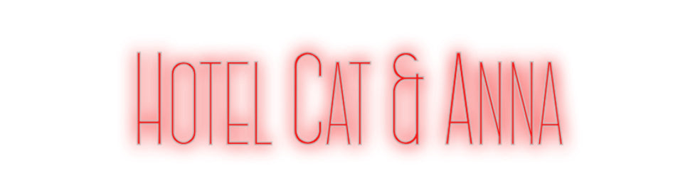 Benutzerdefiniertes Neon: Hotel Cat &amp; A...