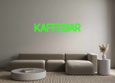 Custom Neon: Kaffebar