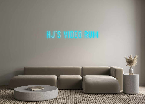 Benutzerdefiniertes Neon: HJs VIDEO RUM