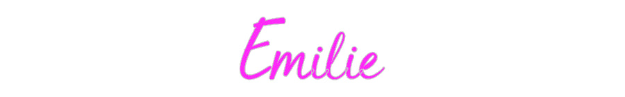 Benutzerdefiniertes Neon: Emilie