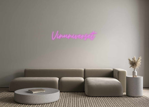 Benutzerdefiniertes Neon: Vinuniverset