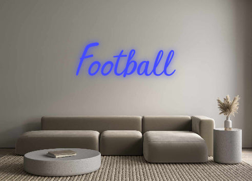 Benutzerdefiniertes Neon: Fußball