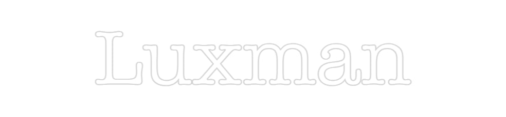 Benutzerdefiniertes Neon: Luxman