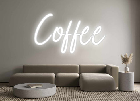 Benutzerdefiniertes Neon: Kaffee